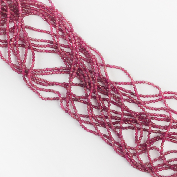 Rubin kulka fasetowana 2 mm