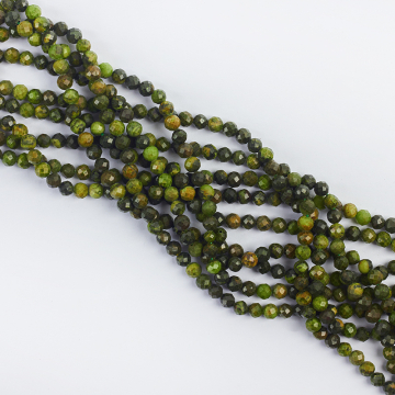 Turkus naturalny kulka fasetowana 4mm