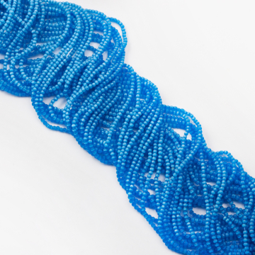 Kocie oko kulka gładka niebieska 2mm