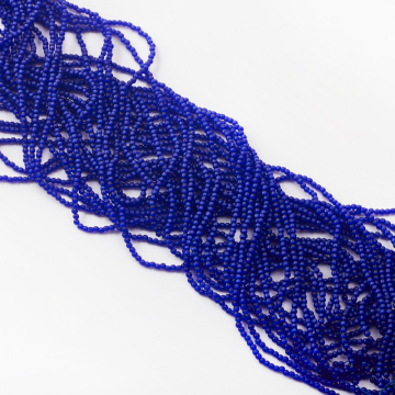 Kocie oko kulka gładka ciemnoniebieska 2mm - na sznury