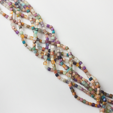 Mix kamieni kostka fasetowana 3,5-4mm