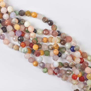 Mix kamieni kulka fasetowana 7,5-8,5mm