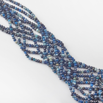 Kianit oponka fasetowana 3,5x5mm