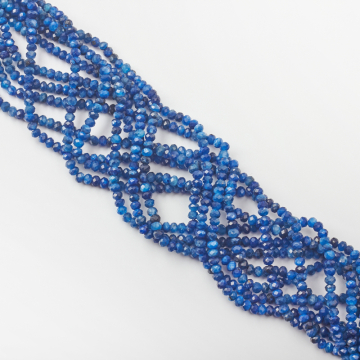 Kianit oponka fasetowana 3,5x5mm