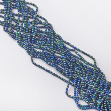 Azuryt oponka fasetowana 2,5x3mm