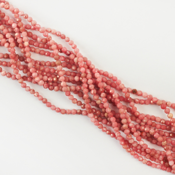Rodochrozyt kulka fasetowana 3,5mm