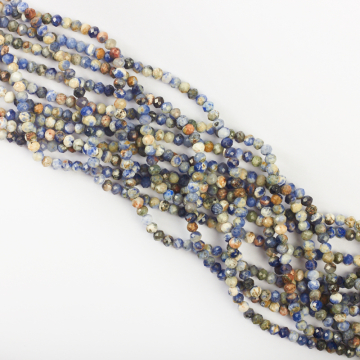 Sodalit oponka fasetowana 2x3mm