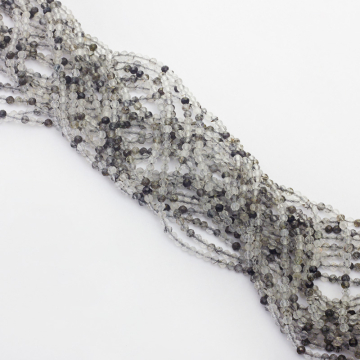 Kryształ górski z rutylem kulka fasetowana 2-2,5mm