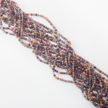 Rubin z szafirem kulka fasetowana 2-2,5mm