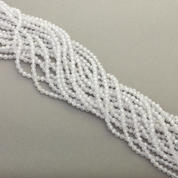 Cyrkonia biała kulka fastowana 3mm