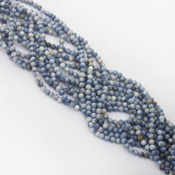 Koral niebieski kulka fasetowana 4mm