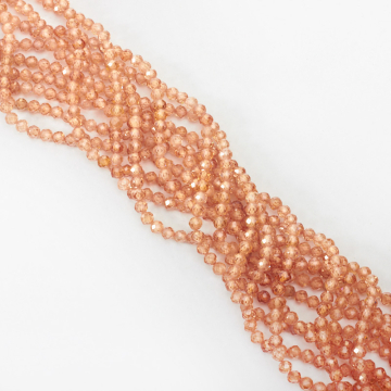 Cyrkonia szampańska kulka fasetowana 4mm