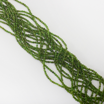 Diopsyt kulka fasetowana 2mm