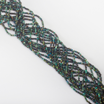 Chryzokola kulka fasetowana 2mm