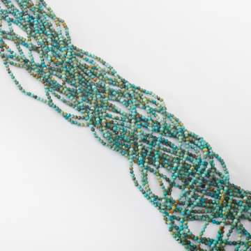 Turkus naturalny kulka fasetowana 2mm