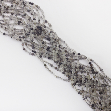 Kryształ górski z rutylem kulka fasetowana 2,5mm