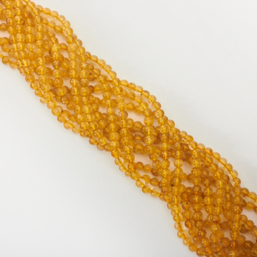 Kryształ górski z rutylem kulka gładka 4mm