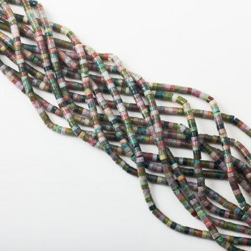 Agat indyjski krążek gładki 2,5x4,5mm