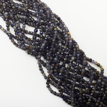 Iolit kostka fasetowana 4,5x4,5mm