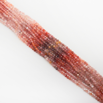 Agat kulka fasetowana cieniowana 3-3,5mm