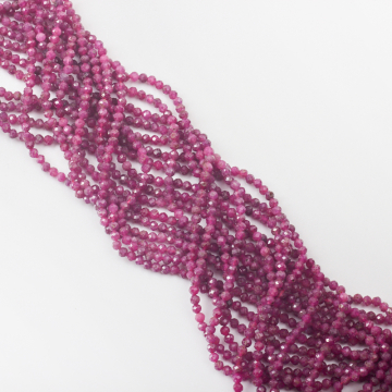 Rubin kulka fasetowana 3mm Rubin kulka fasetowana 3mm