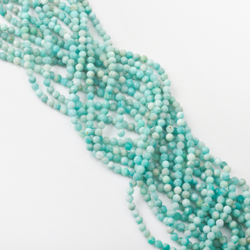 Amazonit kulka fasetowana 4mm