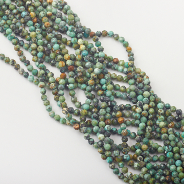 Turkus kulka fasetowana 4mm - na sznury