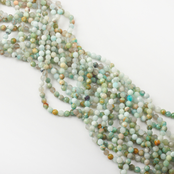 Amazonit kulka fasetowana 4,5mm
