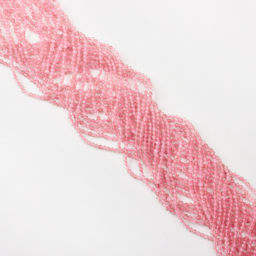 Kryształ górski truskawkowy kulka fasetowana 2,5mm