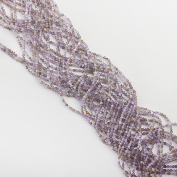Ametyst kulka fasetowana 2mm