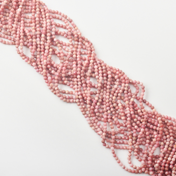 Rodonit kulka fasetowana 2mm