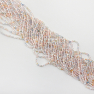 Morganit kulka gładka 3mm