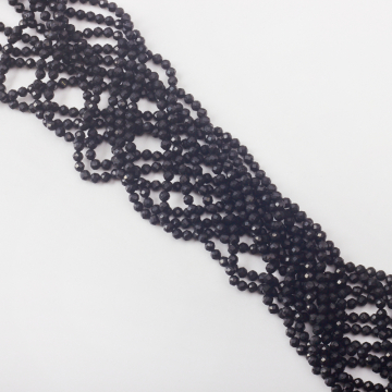 Czarny turmalin kulka fasetowana 4,5mm Czarny turmalin kulka fasetowana 4,5mm