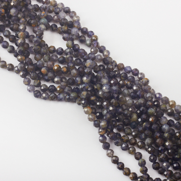 Iolit kulka fasetowana 6mm