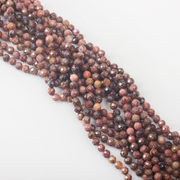 Rodonit kulka fasetowana 6mm