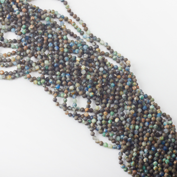 Chryzokola kulka fasetowana 4mm