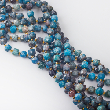 Apatyt kostka fasetowana 8mm