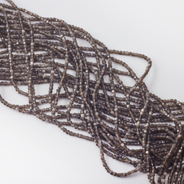 Srebrny obsydian kostka fasetowana 2,5mm