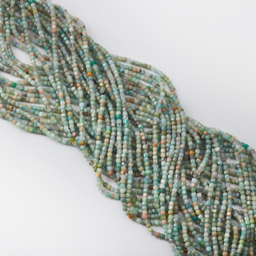 Amazonit kostka fasetowana 2mm