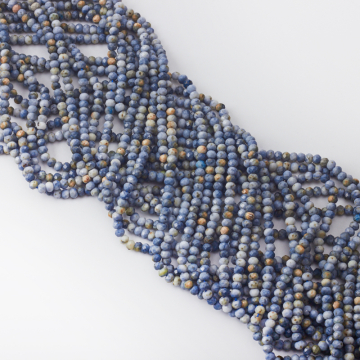 Koral niebieski oponka fasetowana 3x4mm