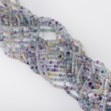 Fluoryt oponka fasetowana 3x4mm