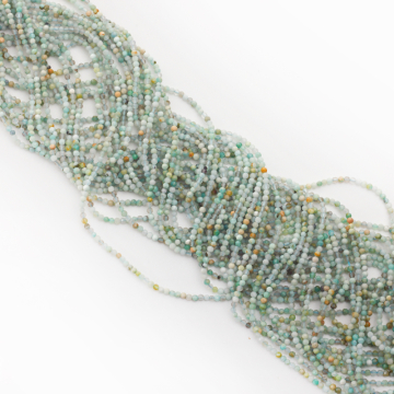 Amazonit kulka fasetowana 2,5mm - na sznury