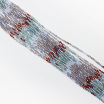 Mix kamieni kulki fasetowane cieniowane 2,5mm