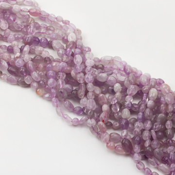 Ametyst lawendowy bryłka nieregularna 6x8mm