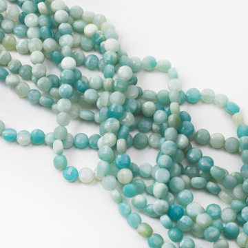 Amazonit dysk fasetowany 8mm