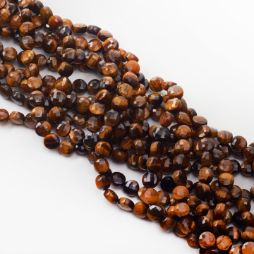 Tygrysie oko dysk fasetowany 8mm