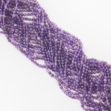 Ametyst dysk fasetowany 4,5mm