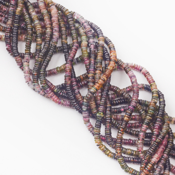 Turmalin heishi cieniowane 7mm