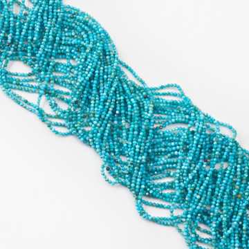 Niebieska masa perłowa kulka fasetowana 2mm