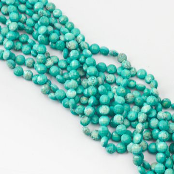 Magnezyt zielony dysk fasetowany 8mm